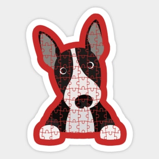 Bull Terrier Puzzle Sticker